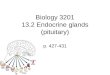 Biology 3201 13.2 Endocrine glands (pituitary) p. 427-431