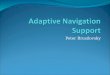 Peter Brusilovsky. Index What is adaptive navigation support? History behind adaptive navigation support Adaptation technologies that provide adaptive