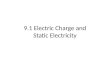9.1 Electric Charge and Static Electricity. Electric Charge Electric charge is a property that causes subatomic particles to attract and repel each other