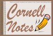 Many successful students are trained in the Cornell note taking method