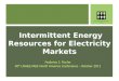 Alternative and Sustainable Energy Intermittent Energy Resources for Electricity Markets Federico S. Fische 30 th USAEE/IAEE North America Conference -