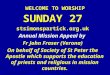 WELCOME TO WORSHIP SUNDAY 27 stsimonspartick.org.uk Annual Mission Appeal by Fr John Fraser (Verona) On behalf of Society of St Peter the Apostle which