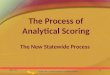 The Process of Analytical Scoring The New Statewide Process 2/16/201632