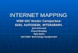 INTERNET MAPPING WEB-GIS Vendor Comparison: ESRI, AUTODESK, INTERGRAPH. John Kinnaird Cheryl Bradley Tope Bello Fall 2004 Technology Assignment
