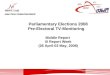 Parliamentary Elections 2008 Pre-Electoral TV-Monitoring Middle Report III Report Week (26 April-02 May, 2008)