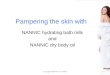 Pampering the skin with NANNIC hydrating bath milk and NANNIC dry body oil copyright NANNIC Int. BVBA1