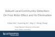 Robust Local Community Detection: On Free Rider Effect and Its Elimination 1 Case Western Reserve University Yubao Wu 1, Ruoming Jin 2, Jing Li 1, Xiang