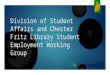 Division of Student Affairs and Chester Fritz Library Student Employment Working Group