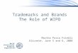 Trademarks and Brands The Role of WIPO