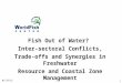 2/19/2016 1 Fish Out of Water? Inter-sectoral Conflicts, Trade-offs and Synergies in Freshwater Resource and Coastal Zone Management
