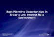 1 Best Planning Opportunities in Todays Low Interest Rate Environment  2009 Robert S. Keebler, CPA, MST, DEP Virchow, Krause  Company, LLP All rights