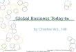 Global Business Today 6e by Charles W.L. Hill McGraw-Hill/Irwin Copyright  2009 by The McGraw-Hill Companies, Inc. All rights reserved