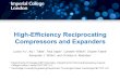 High-Efficiency Reciprocating Compressors and Expanders
