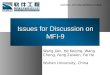 Issues for Discussion on MFI-9 Wang Jian, He Keqing, Wang Chong, Feng Zaiwen, Fie He Wuhan University, China ISO/IEC JTC1/SC32/WG2 N1526