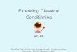 Extending Classical Conditioning RG 6b Modified PowerPoint from: Aneeq Ahmad -- Henderson State University. Worth Publishers  2007