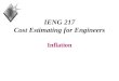 IENG 217 Cost Estimating for Engineers Inflation
