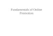 Fundamentals of Online Promotion