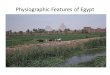 Physiographic Features of Egypt