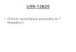 U99-12620 Chronic renal failure secondary to ? Hepatitis C