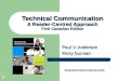 1 Technical Communication A Reader-Centred Approach First Canadian Edition Paul V. Anderson Kerry Surman  