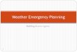 Building Access/egress Weather Emergency Planning 1