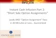 Instant Cash Infusion Part 2: Short Sale Option Assignments Leads AND Option Assignment Fees in 30 Minutes or Less Guaranteed