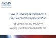 How To Develop  Implement a Practical Staff Competency Plan