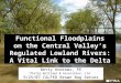 Functional Floodplains on the Central Valleys Regulated Lowland Rivers: A Vital Link to the Delta Betty Andrews, PE Philip Williams  Associates, Ltd