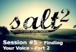 Session #5 – Finding Your Voice – Part 2. Moral sense of right and wrongMoral sense of right and…