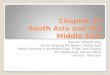 Chapter 22 South Asia and the Middle East Nations of South Asia Forces Shaping the Modern Middle East…