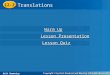 Translations 12-2 Warm Up Lesson Presentation Lesson Quiz