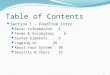 Table of Contents Section 1 – FoodTrak Intro Basic Information2 Terms & Vocabulary6 System Elements9…