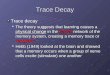 Trace Decay Trace decay The theory suggests that learning causes a physical change in the neural network…