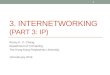 3. INTERNETWORKING (PART 3: IP) Rocky K. C. Chang Department of Computing The Hong Kong Polytechnic…