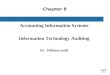 Chapter 8-1 Chapter 8 Accounting Information Systems Information Technology Auditing Dr. Hisham madi