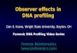 Observer effects in DNA profiling Dan E. Krane, Wright State University, Dayton, OH Forensic DNA Profiling…