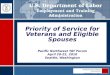 Employment and Training Administration DEPARTMENT OF LABOR ETA Priority of Service for Veterans and…