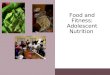 Food and Fitness: Adolescent Nutrition. Nutritional Problems in Adolescents Poor eating habits High…