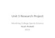 Unit 5 Research Project Worthing College Sports Science Noah Peskett 2015