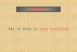 All of Unix is case sensitive. WARNING!. Shell Prompt Now that you have logged in, you will see a shell…
