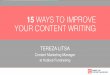 15 ways to improve your content writing - Tereza Litsa for Summit on Content Marketing