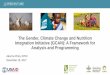 The Gender, Climate Change and Nutrition Integration Initiative (GCAN): A Framework for Analysis and Programming