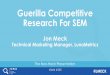 Guerilla Competitive Research for SEM By Jon Meck