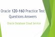Oracle 1Z0-160 Practice Test