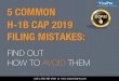 H1B Cap 2019 Filing Mistakes: How To Avoid Them?