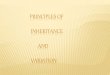 Principles of inheritance and variations presentation part- I