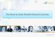 The Need to Avail Market Research Services