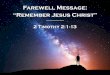 Sermon Slide Deck: "Remember Jesus" (2 Timothy 2:1-13)