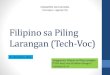 Introduksyon sa Filipino sa Piling Larangan (TECH-VOC)