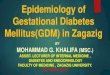 Epidemiology of GDM in Zagazig
